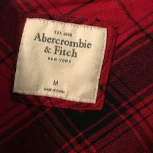 Red and black plaid shirt.